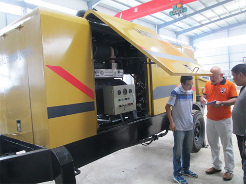 外商考察混凝土泵，成功訂購(gòu)！